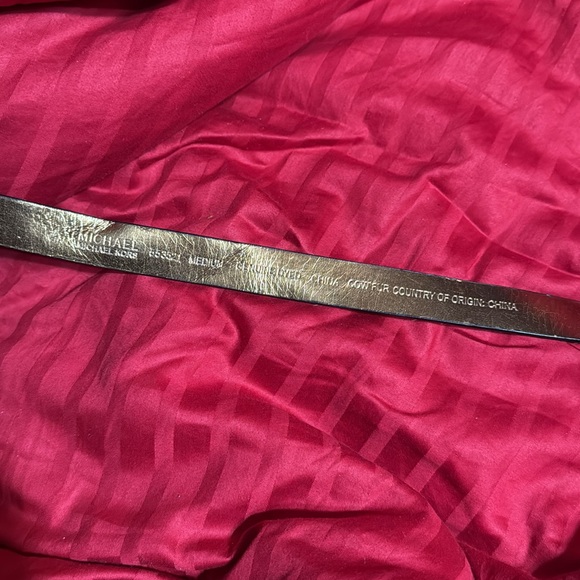 Michael Kors Animal Print Leather Belt Size M - Picture 3 of 5